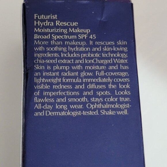 Estee Lauder Futurist Hydra Rescue Moisturizing Foundation Shades: 3W1 or 1N1 - Picture 8 of 15